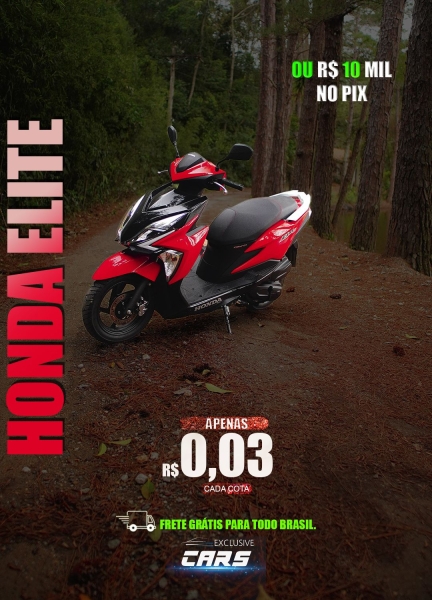 HONDA ELITE  OU 10 MIL NO PIX