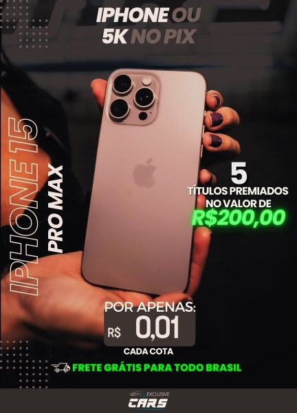 IPHONE 15 PRÓ MAX OU 5 MIL NO PIX